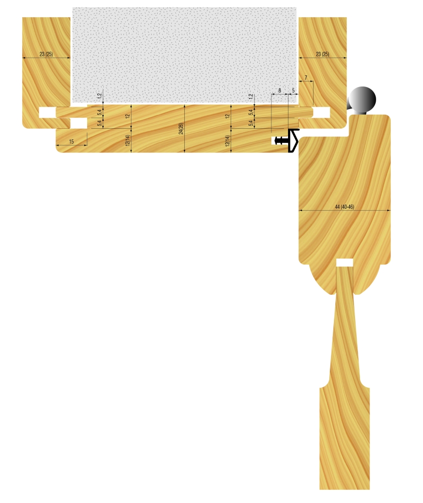 Wendeplatten-Werkzeug für Innen-Türen 170x81,3x30xZ=2 S=2 I=2